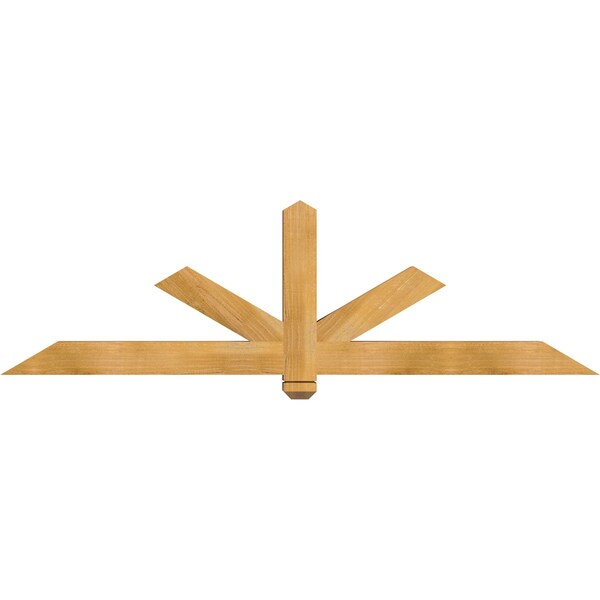 Ekena Millwork Kennewick Rough Sawn Timber Gable Bracket, Western Red Cedar, 72"W x 21"H x 4"D x 4"F, 7/12 Pitch GBW072X21X0404KEN00RWR - main